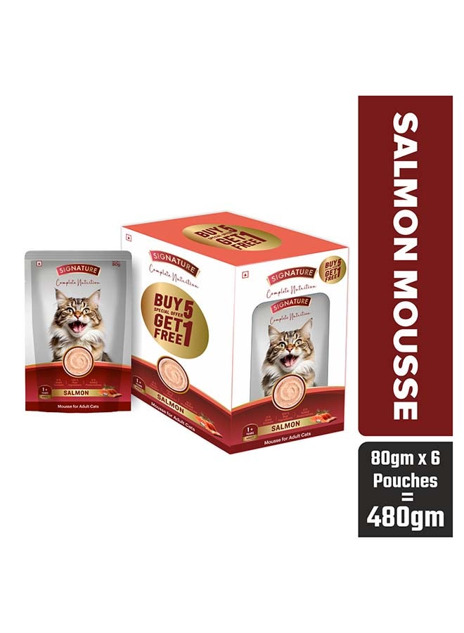 Grain Zero Signature Grain zero  Cat Salmon Wet Gravy, 6 x 80g (480g) - Image 1