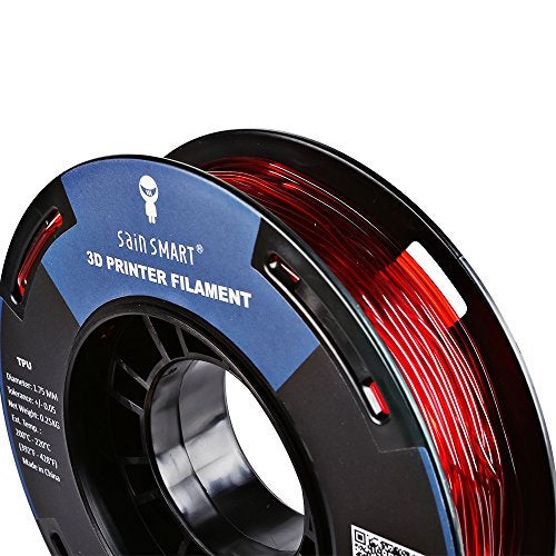 SainSmart ساينسمارت - TPU-RED-0.25KG1.75 ساينسمارت 1.75 مم 250 جرام خيوط طباعة ثلاثية الأبعاد مرنة TPU، دقة الأبعاد +/- 0.05 مم (أحمر) - Image 3