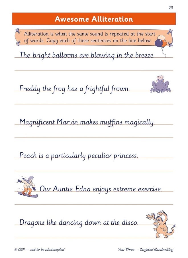 Ks2 English Targeted Practice Book: Handwriting - Year 3