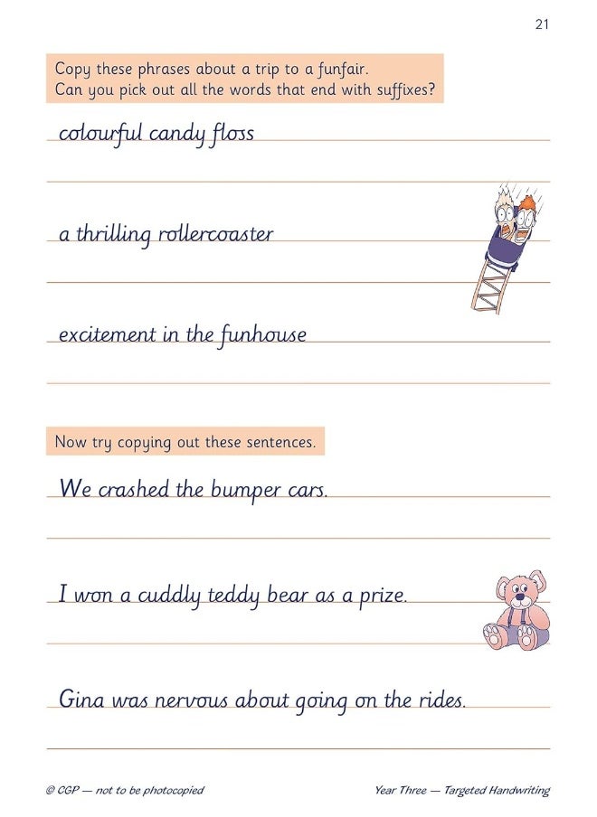 Ks2 English Targeted Practice Book: Handwriting - Year 3