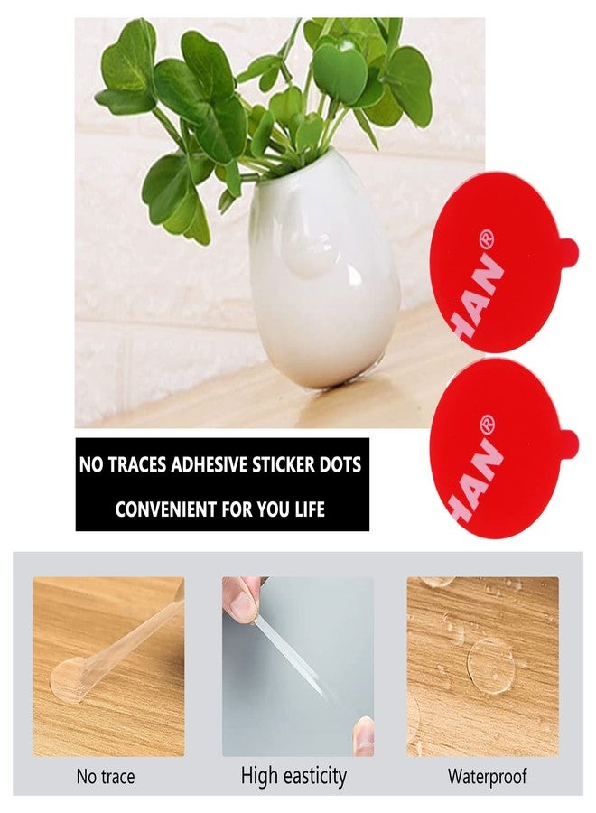 RN RUÍNICE Double Sided Mounting Gel Pads Circles- 30PCS 1.18in Diameter, Two Sided Heavy Duty Sticky Nano Patch, Strong Clear Precut Tape - Image 4