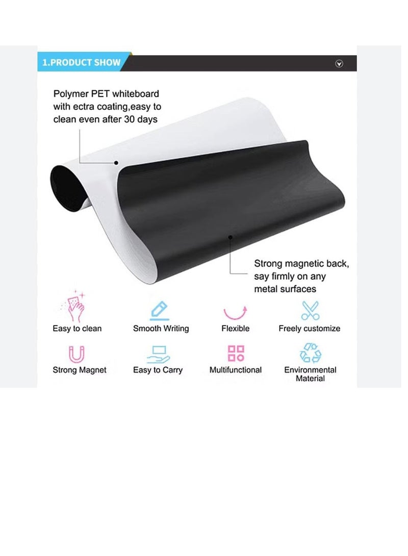 Premium Dry Erase Board, Magnetic White Board for To Do Lists Planning and Organizing, Perfect for Home Kitchen Office and Classroom, Reusable Stain-Free Easy to Clean - Image 3