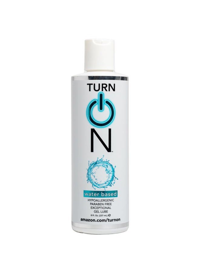 Turn On Water-Based Premium Personal Lubricant | Long Lasting, Ph Balanced, Hypoallergenic, Condom Safe Lube for Men, Women, and Couples, 8 fl oz - Image 1