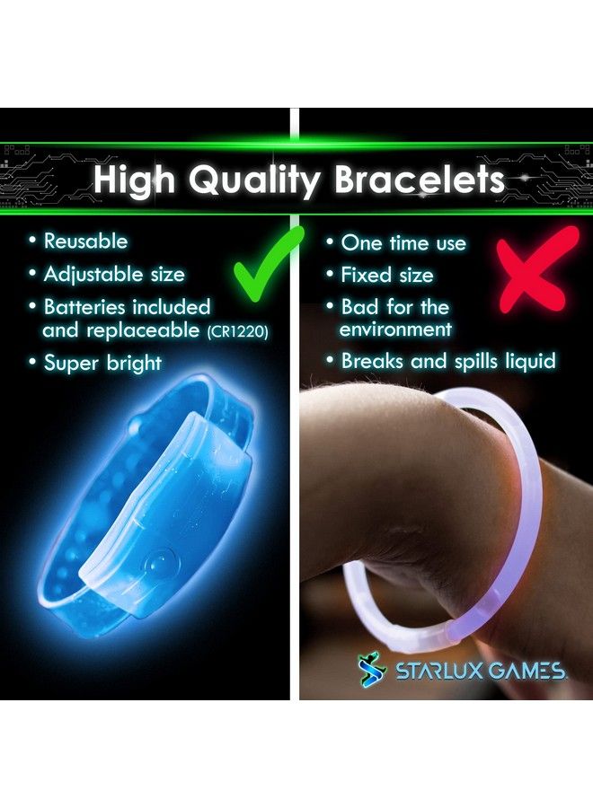 STARLUX GAMES Capture The Flag Redux: Glowinthedark Bracelet Expansion Set ; Add Up To 12 Additional Players ; Light Up Wearable Watch Bands ; For Glow In The Dark Games - Image 4