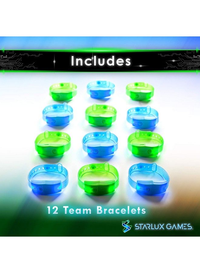 STARLUX GAMES Capture The Flag Redux: Glowinthedark Bracelet Expansion Set ; Add Up To 12 Additional Players ; Light Up Wearable Watch Bands ; For Glow In The Dark Games - Image 3