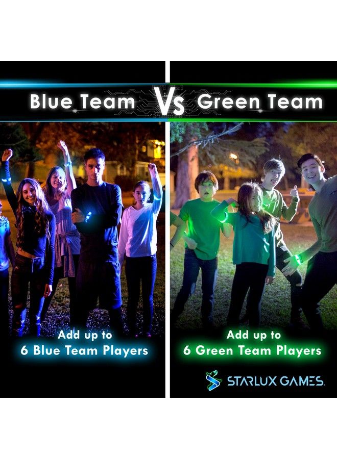 STARLUX GAMES Capture The Flag Redux: Glowinthedark Bracelet Expansion Set ; Add Up To 12 Additional Players ; Light Up Wearable Watch Bands ; For Glow In The Dark Games - Image 5