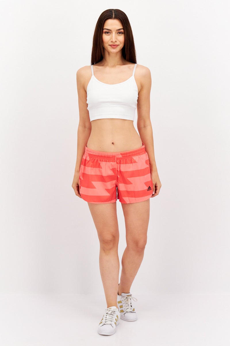 Adidas شورتات رياضية للنساء بطول 3 إنش، وردي - Image 3