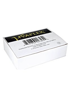 Vivaplex Vivaplex, 12, Clear, 2 oz, Round Glass Jars, with Inner Liners and black Lids  - Image 2