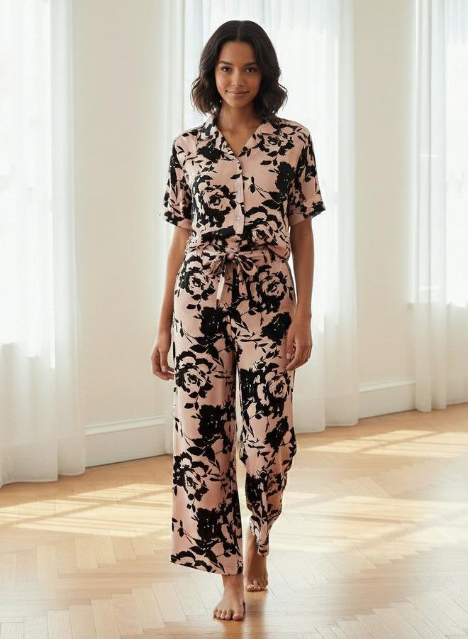 Aadaraya Pyjama Set Button-Down Shirt & Trousers - Image 1