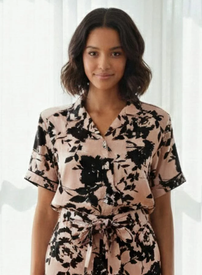 Aadaraya Aadaraya Pyjama Set Button-Down Shirt & Trousers