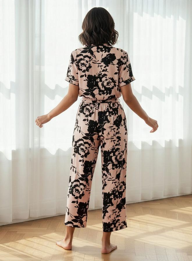 Aadaraya Pyjama Set Button-Down Shirt & Trousers - Image 3