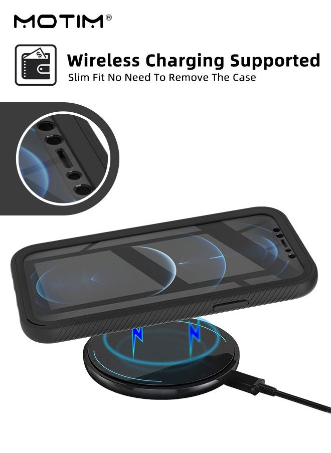 2 in 1 Case Cover for iPhone 14 /14 Plus with Front Screen Protector, Drop Protection Shockproof Anti-Yellowing Phone Case, Full Back Protection and Camera Lens Protector, Full Coverage Set