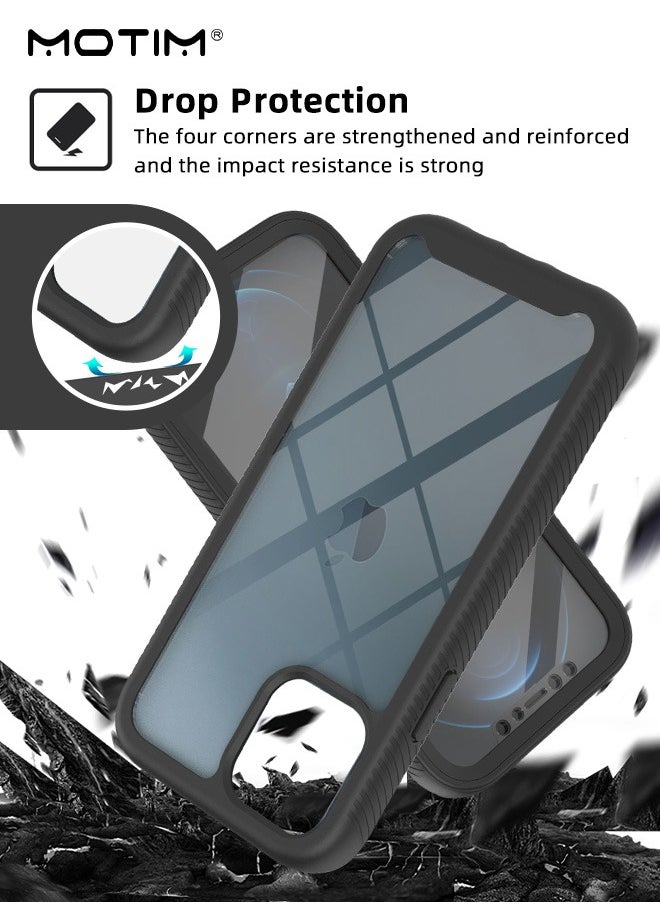 2 in 1 Case Cover for iPhone 14 /14 Plus with Front Screen Protector, Drop Protection Shockproof Anti-Yellowing Phone Case, Full Back Protection and Camera Lens Protector, Full Coverage Set