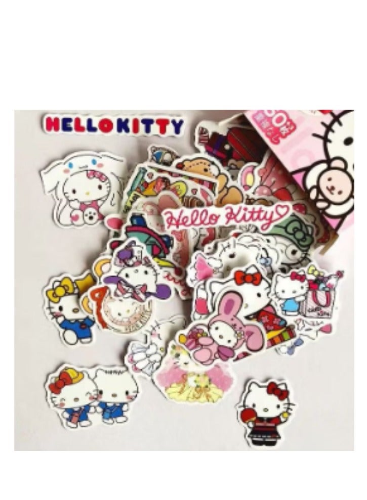 Hello Kitty 63 Pcs Hello Kitty Waterproof Stickers - Image 4