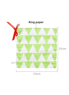 Generic Clear Goods To Appease Baby Jiugongge Newspaper Cloth Book Early Education 6-12 Months Ring Paper Baby Book 0-3 Years Old Toy-Color:Z004d Green  - Image 1