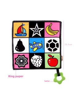 Generic Clear Goods To Appease Baby Jiugongge Newspaper Cloth Book Early Education 6-12 Months Ring Paper Baby Book 0-3 Years Old Toy-Color:Z004d Green  - Image 2