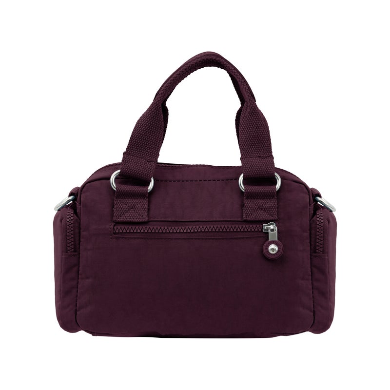 CAPRICE COLLECTION Unisex Mini Crossbody Bag – Burgundy, Water-Resistant Nylon, Lightweight, 3.5L - Image 2