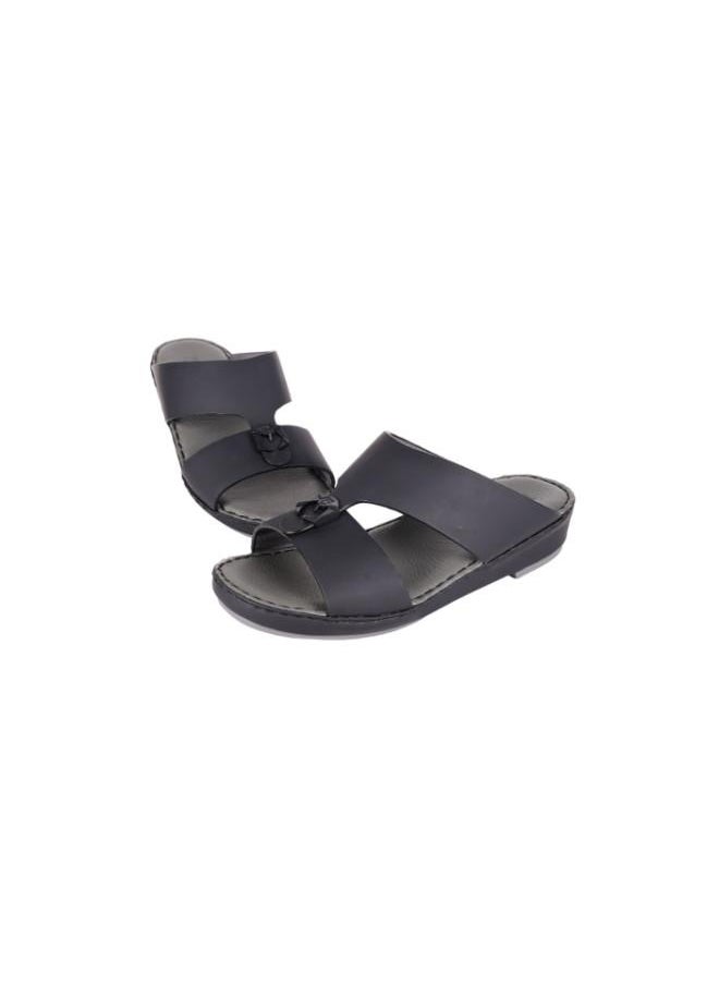 barjeel uno 008-3588  Barjeel Uno Boys Arabic Sandals BC-2025 Black  - Image 3
