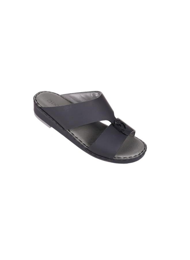 barjeel uno 008-3588  Barjeel Uno Boys Arabic Sandals BC-2025 Black  - Image 2