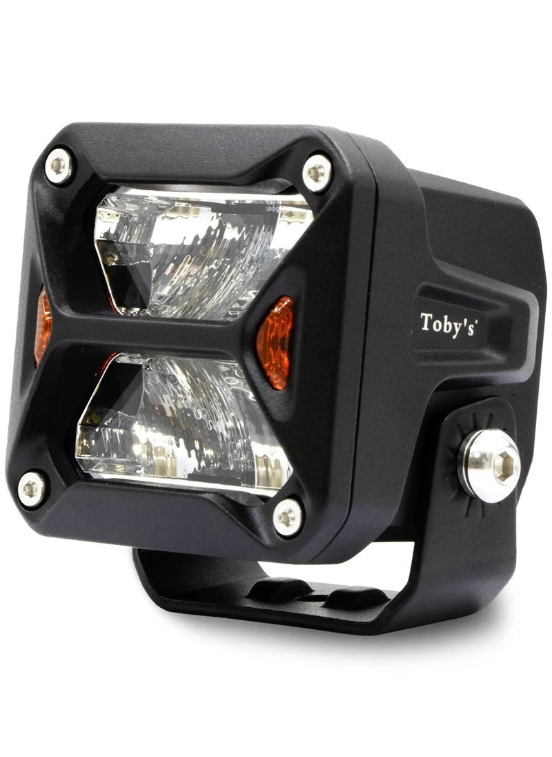 Toby's Toby’s New Launched 3″ 20W LED Work Light Mini Auxiliary Headlight Driving Lamp Diffuser Effects Truck Motorcycle (Driving “wide beam”)  - Image 1