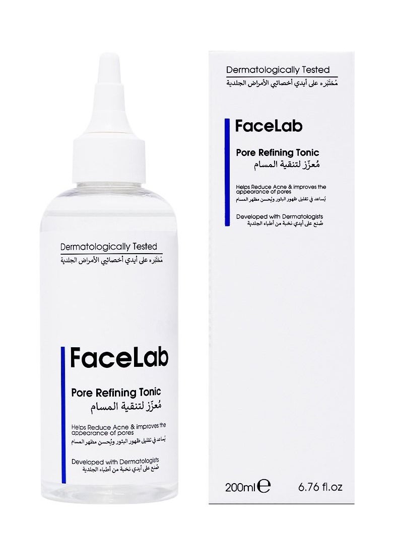 FaceLab - FaceLab Pore Refining Tonic - For Preventing Acne and Reducing Pores, 200ml - Image 1