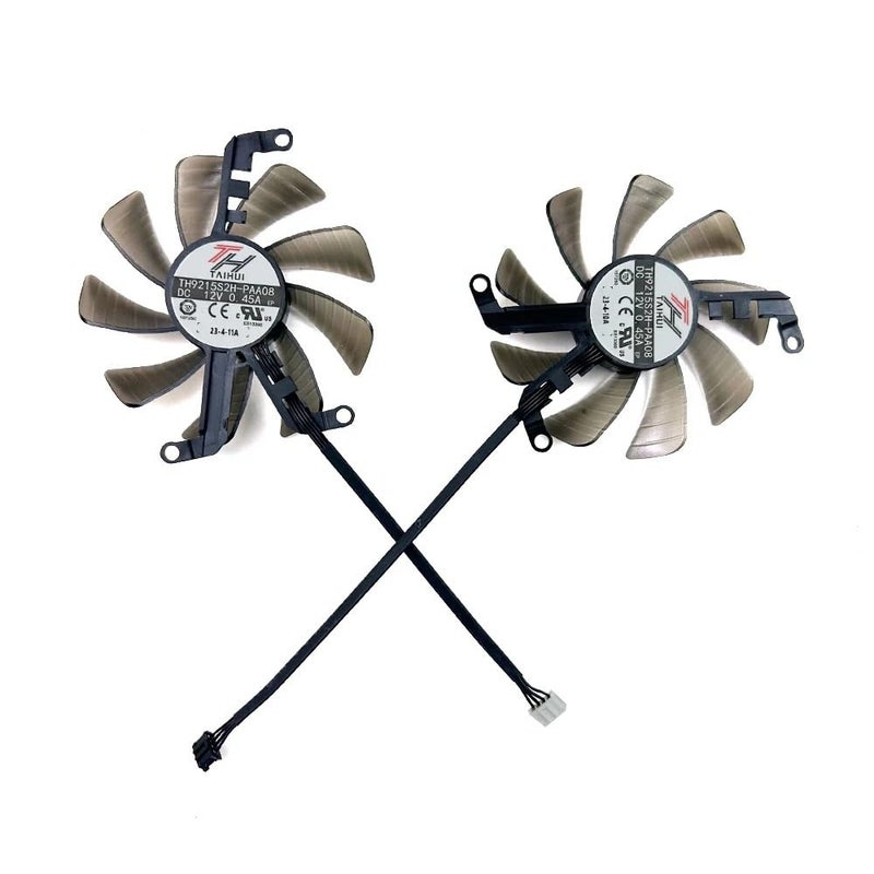 Laptop Parts Cooling Fan 87mm 4pin TH9215S2H-PAA08 0.45A RTX3050 for GAINWARD PNY Palit RTX3060 RTX 3060 Ti Dual Video Card Fans(AB) - Image 2
