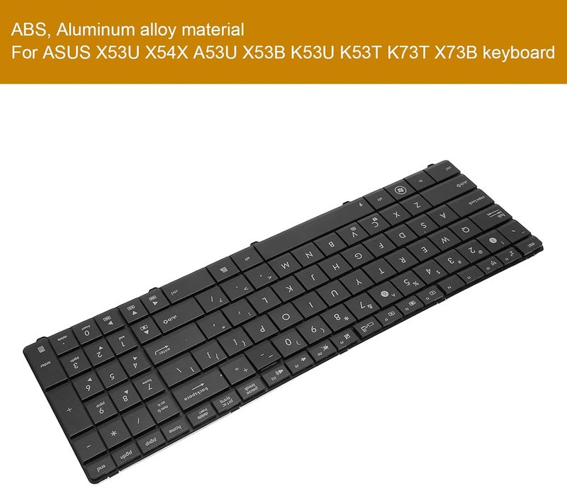 يتوافق كل استخدام لوحة مفاتيح ASHATA متوافقة مع سلسلة أجهزة الكمبيوتر المحمول X53U X54X A53U X53B K53U K53T K73T X73B، 102 مفتاح، تخطيط أمريكي، أسود - Image 4