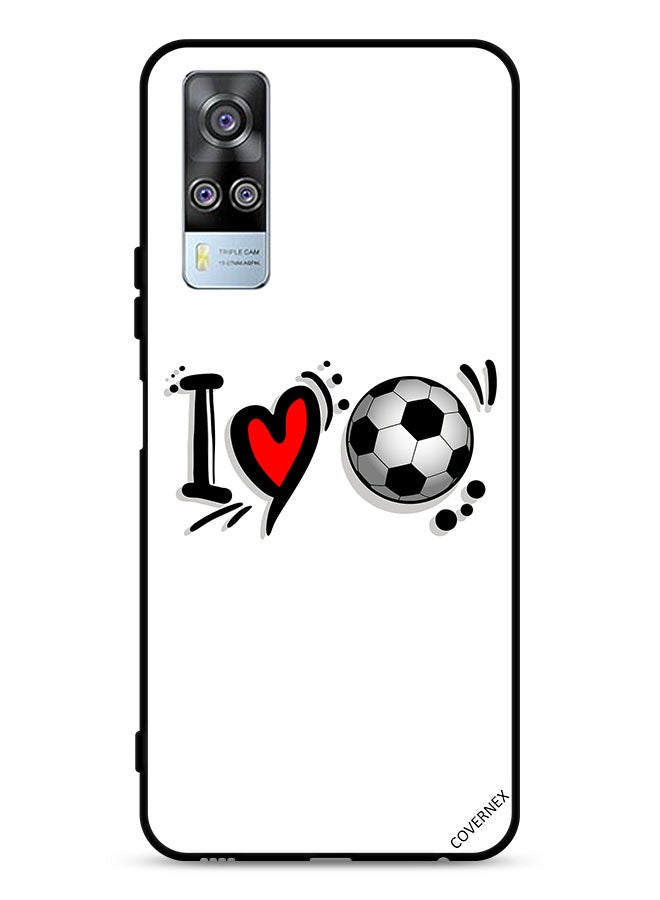 Covernex vivo Y53s 4G Protective Case Cover I Love Football - Image 1