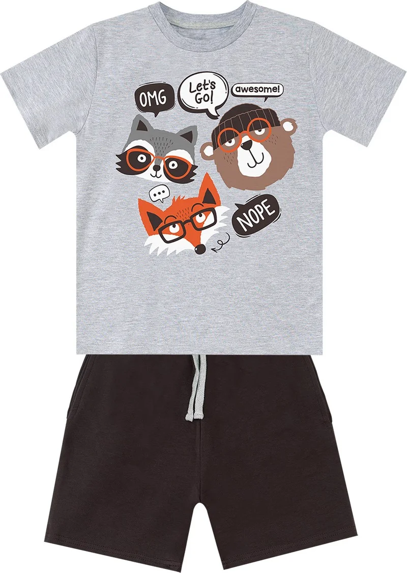 Denokids Friends Boys T-Shirt Shorts Set