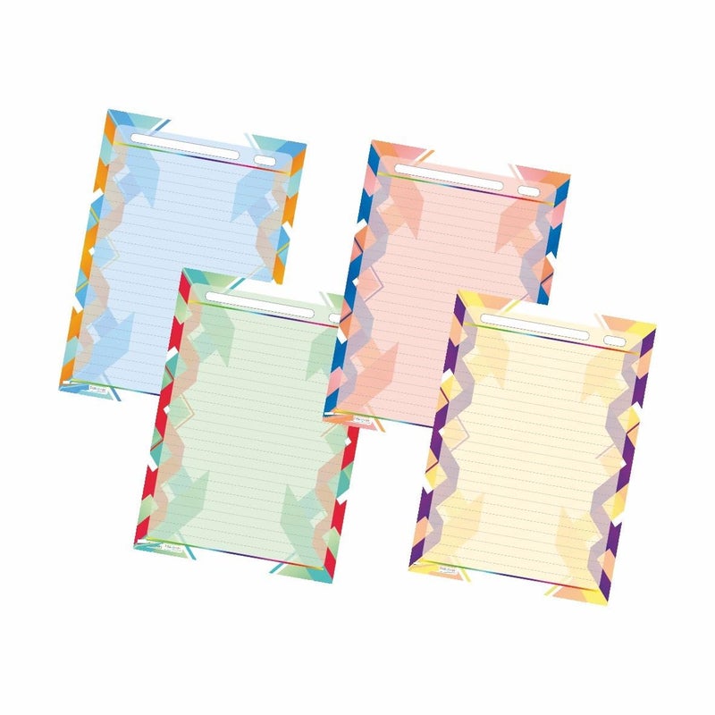 FIRST CLICK ® Designer Paper Sheets | A4 Size (21 x 29.7 cm) | 140 GSM Colored Papers | 40 Sheets Multicolour Pack | Shikishi Pattern Art Paper for Letter Writing, Projects, Scrapbooking & Craft Work - Image 1