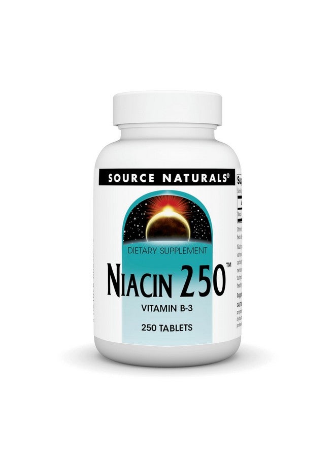 Source Naturals سورس ناتشورالز نياسين 250 ملغ فيتامين ب-3-250 قرص - Image 1