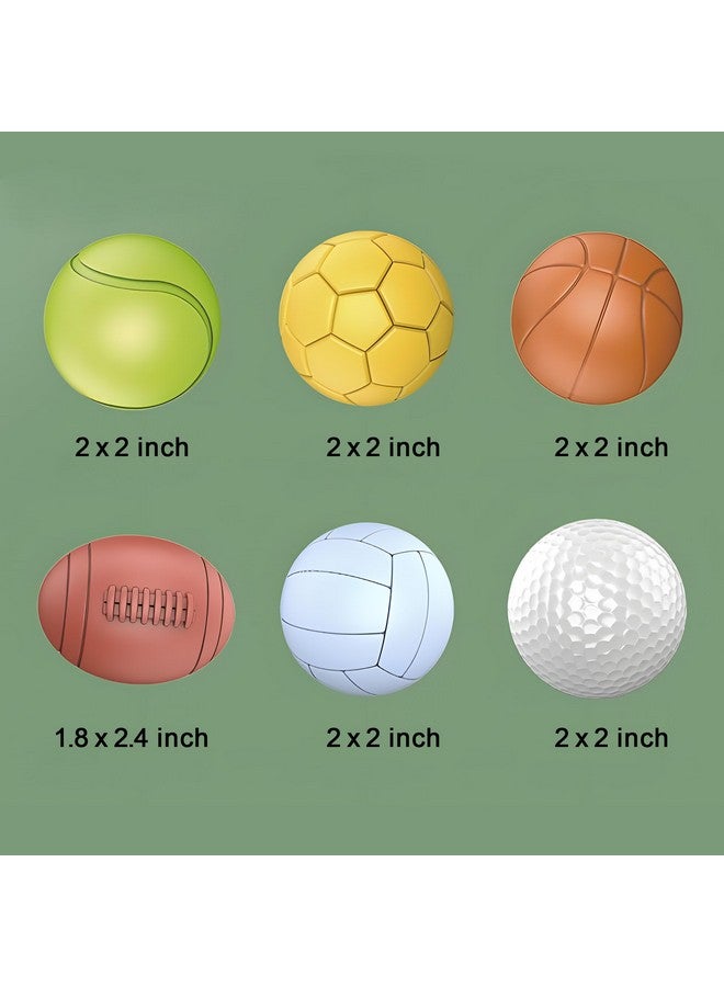 ROHSCE Baby Sensory Balls Baby Soft Rubber Balls For Toddlers 13 Montessori Baby Sensory Toys Baby Bath Toys 6 To 12 Months Kids Soccer Ball Sport & Outdoors Baby Balls 6 Rubber Balls For Kids - Image 4