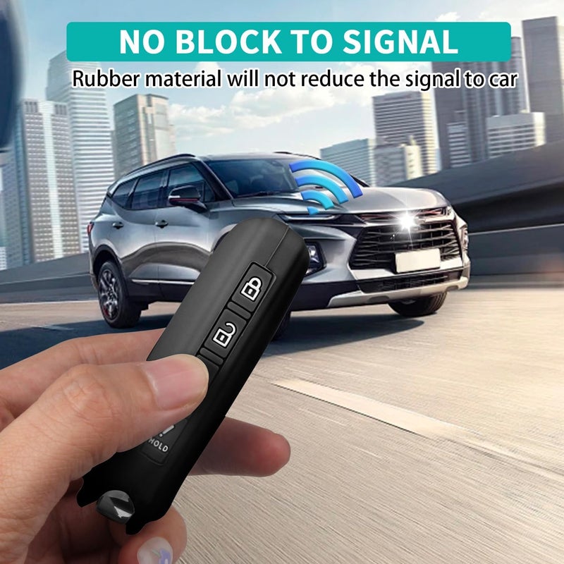 غطاء سيليكون بمفتاحي أربعة، متوافق مع مازدا 2025 2024 2023 2022 مازدا 3 6 CX-3 CX-5 CX-9 CX-30 CX-50 CX-90 MX-5 Miata MX-30 EV من الكربون للأجهزة المازدا (أسود/أسود) - Image 5