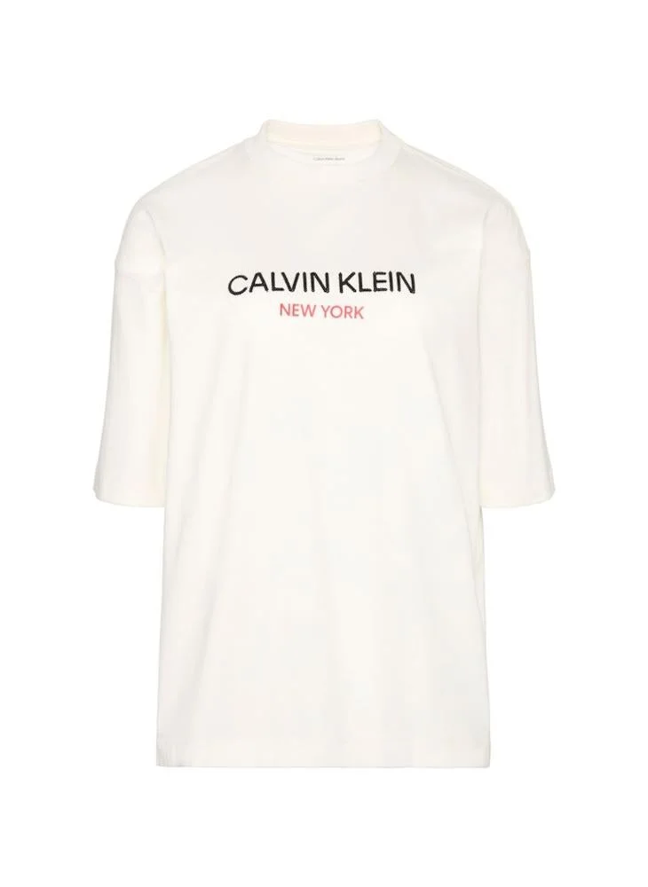Calvin Klein Jeans  Graphic Crew Neck T-Shirt for Women | Best Price UAE