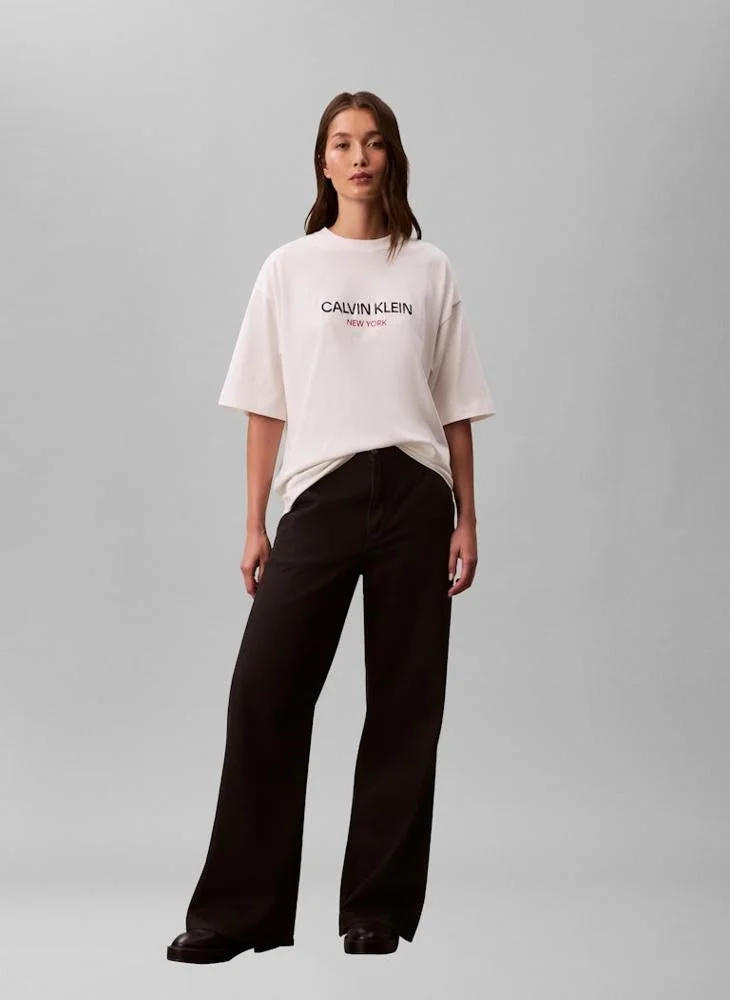 Calvin Klein Jeans  Graphic Crew Neck T-Shirt for Women | Best Price UAE