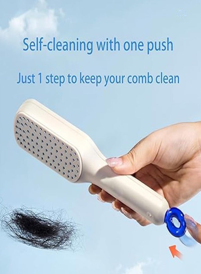 PAVITYAKSH TELESCOPIC COMB Self-Cleaning Anti-Static Massage Comb,One-pull Clean Massage Comb, Scalable Rotate Lifting Self Cleaning Hairbrush Hair Styling Tools for Women - Image 4