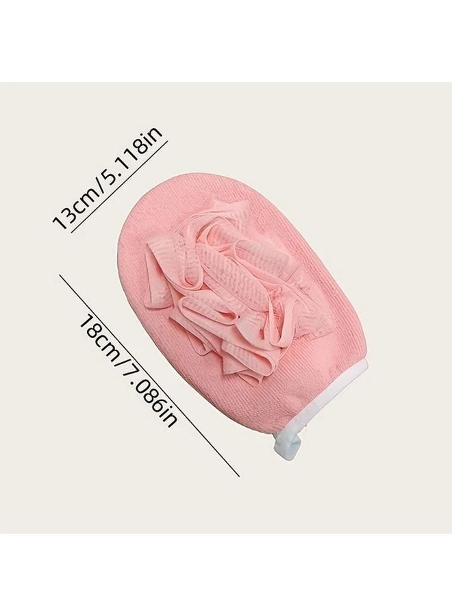 Dual Sided Exfoliating Bath Mittens Grey Gentle For Sensitive Skin Fragrance Free - Image 4