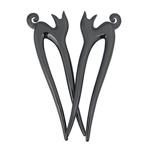 Marycrafts Buffalo Horn Kitty Hair Fork Hair Pin Hair Accessories - Image 2