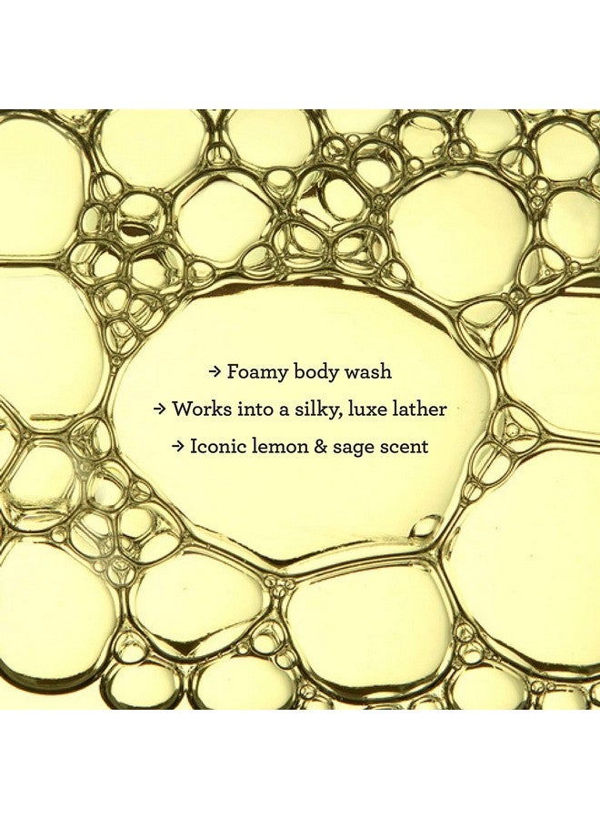 BLISS غسول الجسم رغوة صابونية ليمون وساج 32 أونصة سائلة لطيف ومرطب لبشرة ناعمة للغاية خالي من البارابين نباتي وخالي من القسوة - Image 4