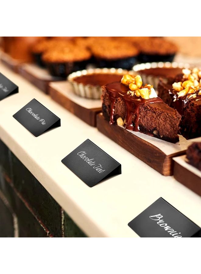 مجموعة لوحات إعلانات طباشيرية صغيرة - 20 لوحة عرض - قلمين قابلين للمسح - بطاقات أسعار طعام قابلة لإعادة الاستخدام - Image 2