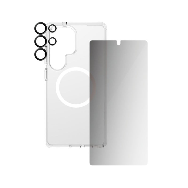 PanzerGlass Care By Panzerglass Fashion 3-In-1 Bundle - Urban Combat Case + Privacy Screen Protector + Camera Lens Protector For Samsung Galaxy S25 Ultra - Full Privacy, Slim Design, Durable Protection - Image 4