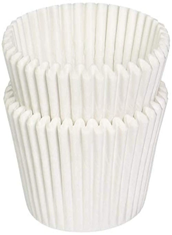 HPK 60 Hpk DIY Premium Cupcake Muffin Baking Paper Cups Microwave/Oven Tray Safe (Set of 60,White)