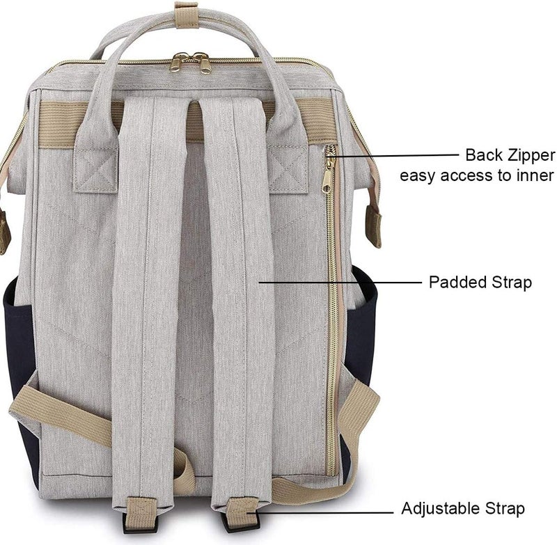Himawari Laptop Backpack Travel Backpack With USB Charging Port Large Diaper Bag Doctor Bag School Backpack for Women&Men - Image 4