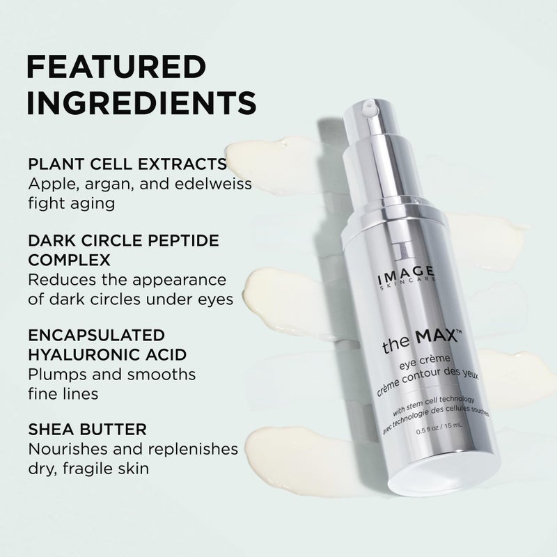 IMAGE Skincare, the MAX Eye CrÃ¨me, Under Eye Cream to Reduce Appearance of Fine Lines and Puffiness for Brighter Looking Eye Area, 0.5 oz - Image 3