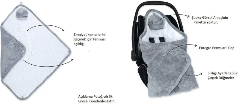 جونييروس Oeko-Tex 0-12 Months Stroller and Baby Carriage Blanket