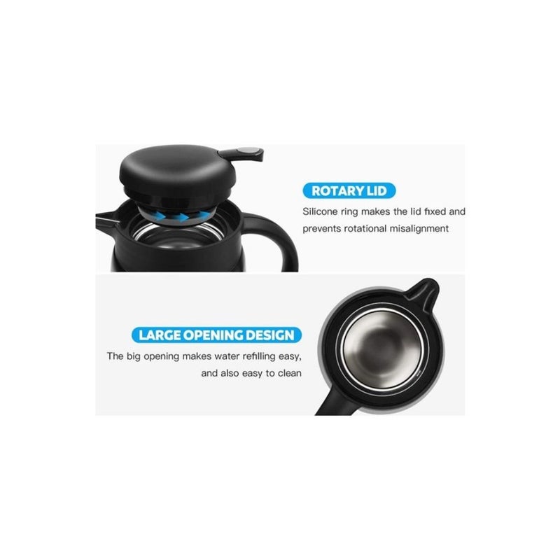 Thermal Coffee Jug With Lid Black - Image 5