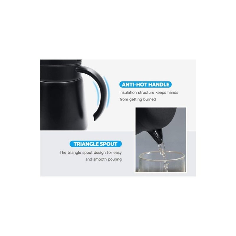 Thermal Coffee Jug With Lid Black - Image 4