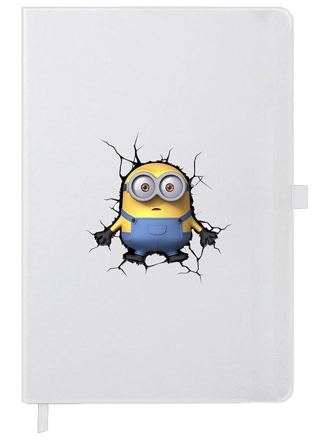 Theodor Designer A5 Thick White Hardcover Notebook Minions - Image 1