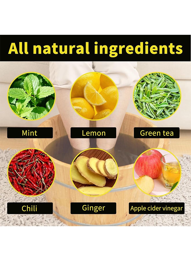 سيفودون 2 حزم 20 قطع العشبية تنظيف القدم نقع الخرز، العشبية الجسم السموم القدم نقع، القدم سبا باديكير مع ملح الحمام، كريم القدم، فرك القدم، الطبيعية العشبية تدليك القدم الخرز للرجال والنساء - Image 3