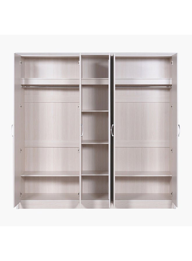 Home Box Valencia 5-Door Wardrobe With Mirror 55x208x211 cm  - Image 2